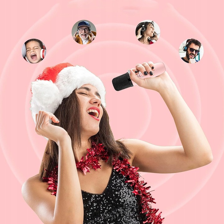 PRZENOŚNY ZESTAW DO KARAOKE BLUETOOTH 5.0 2000mAh