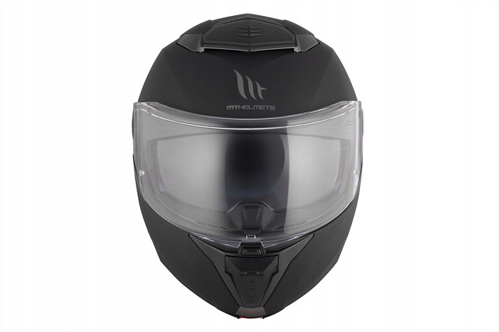 Kask motocyklowy szczękowy MT ATOM 2 SV SOLID MATT BLACK czarny mat GRATISY