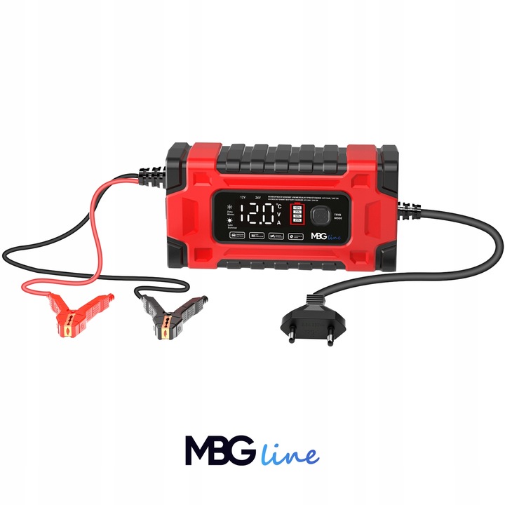 Mocny Inteligentny Prostownik Samochodowy Ładowarka Akumulatora 24V 12V 10A