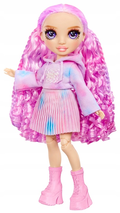 RAINBOW HIGH WATERCOLOR & CREATE LALKA DO MALOWANIA FIOLETOWE OCZY 507581