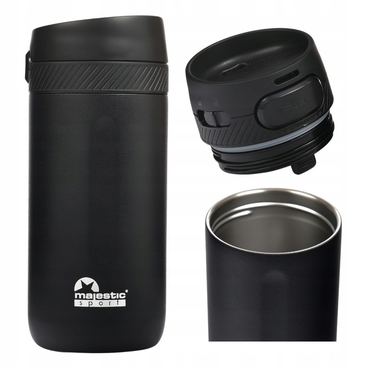 KUBEK TERMICZNY TERMOS NA KAWĘ HERBATĘ MAJESTIC SPORT NORD 420 ML