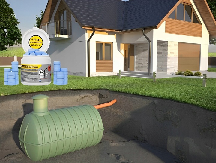 BAKTERIE TABLETKI DO SZAMBA PREPARAT SANIDENN TABS DO SZAMB I OCZYSZCZALNI