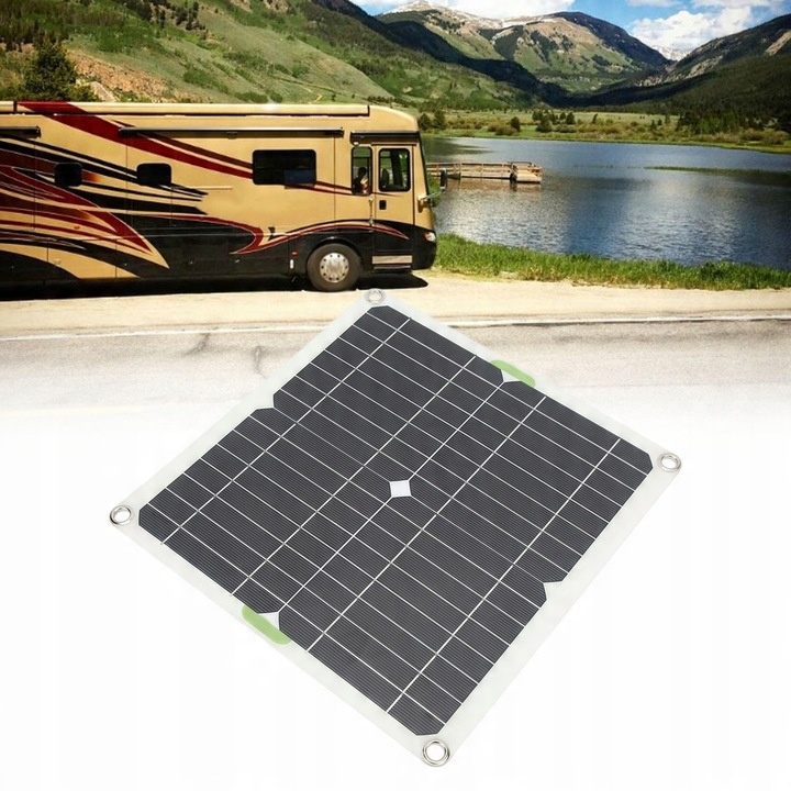 PANEL SOLARNY BATERIA SŁONECZNY ŁADOWARKA 200W 12V AUTO