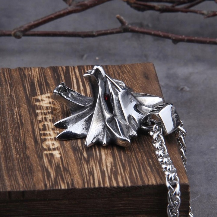 Naszyjnik Wiking Wiedźmin Stal Chirurgiczna 316L