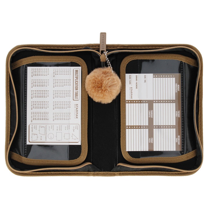 TORNISTER SZKOLNY PLECAK DLA DZIEWCZYNKI KOTEK CZARNY ZŁOTY WOREK PIÓRNIK