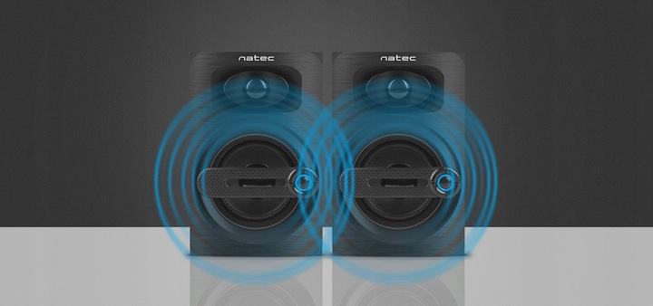 Głośniki komputerowe 2.0 Natec Cougar 6W RMS