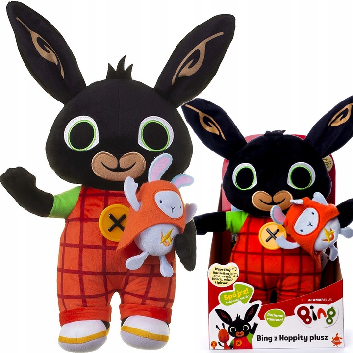 Maskotka Bing Golden Bear Bing i Króliś Tuliś mówiacy plusz 36 cm