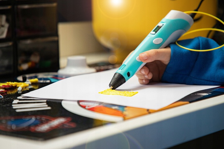 ZESTAW MAGICZNY DŁUGOPIS 3D PEN DRUKARKA STOJAK + WKŁADY DLA DZIECI 65M