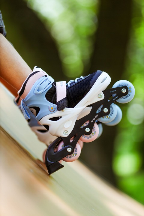 Rolki regulowane dziecięce Spokey JOY rozm. 31-34 ABEC7 Carbon 82A