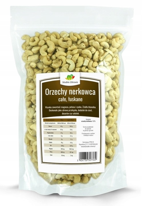 Orzechy NERKOWCA Nerkowce 1kg NATURALNE