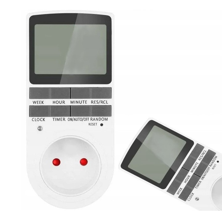 PROGRAMATOR CZASOWY TIMER WŁĄCZNIK WYŁĄCZNIK PRĄDU ENERGOOSZCZĘDNY CYFROWY