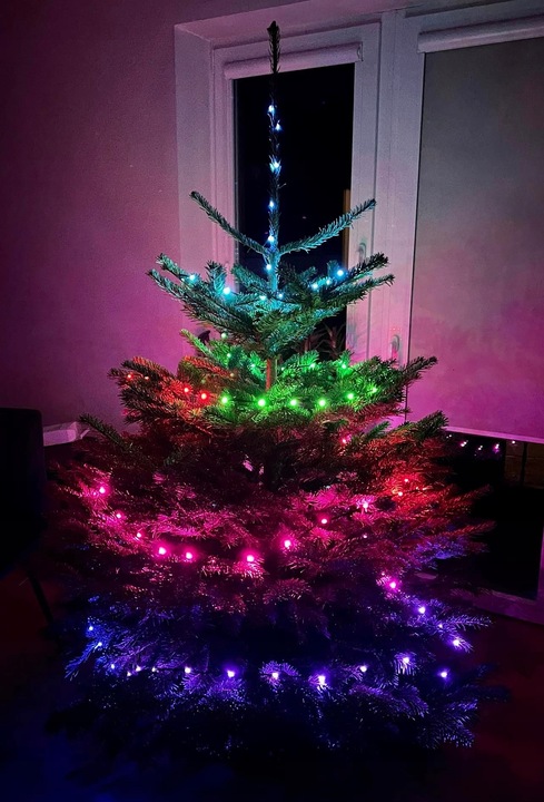Lampki Choinkowe LED WIFI Świąteczne SMART taśma TUYA 20m 200szt MULTIKOLOR