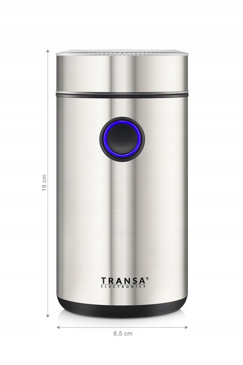 Elektryczny Młynek do mielenia kawy INOX STAL NIERDZEWNA Transa 200W