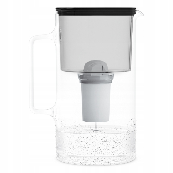 Dzbanek filtrujący szklany Wessper WES202-BK 3l Czarny 1x filtr aquaclassic