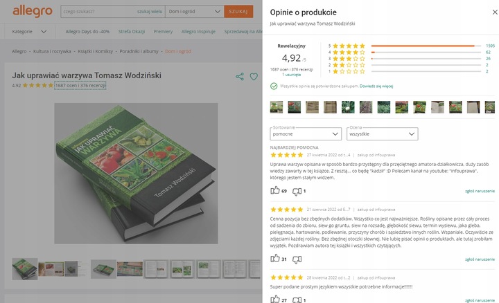 Książka infouprawa JAK UPRAWIAĆ WARZYWA + Kalendarz Warzywnika 2024