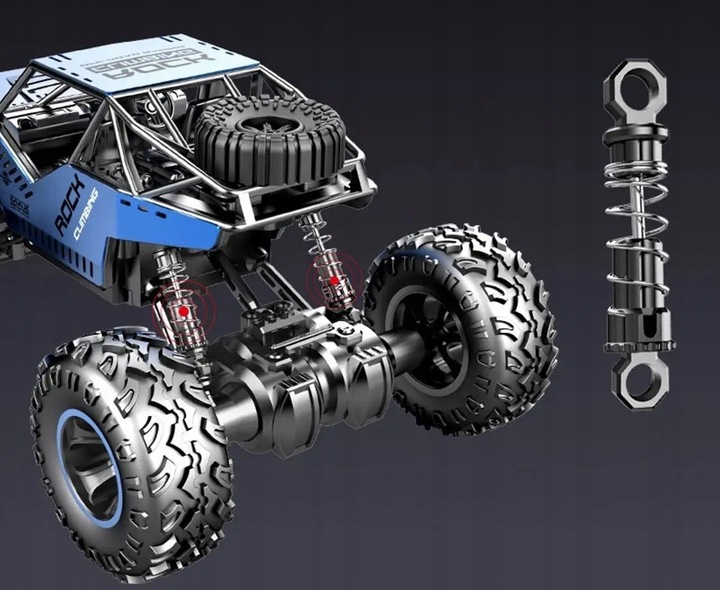Samochód Zdalnie Sterowany Terenowy Duży 4x4 Akumulator X 2 2400 mAh
