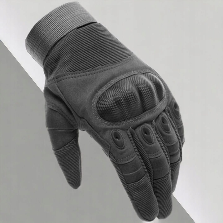 Rękawice Motocyklowe Nylon Czarne Mocne Dotykowe - XL