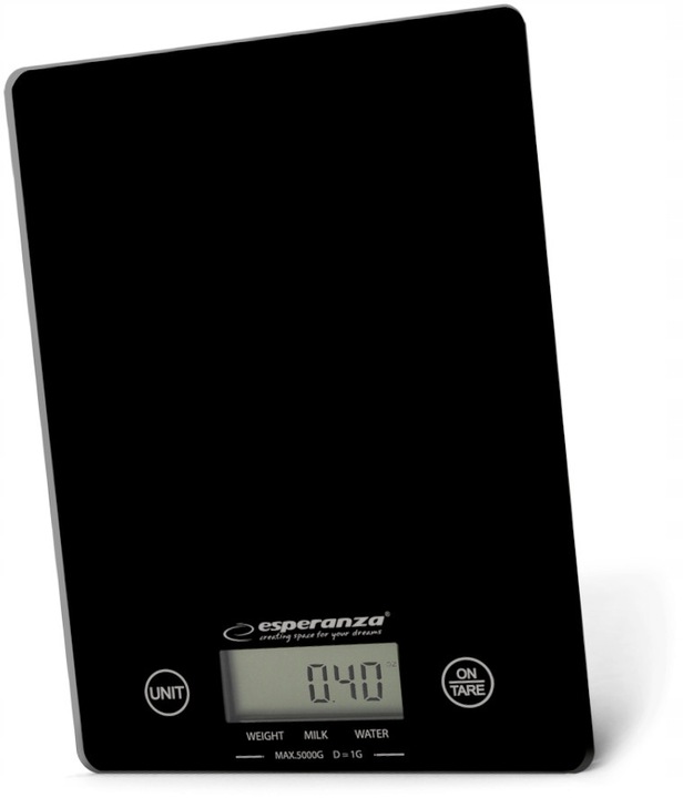 ESPERANZA Nowoczesna Waga Kuchenna Precyzyjna LCD Funkcja Tary 1g - 5kg