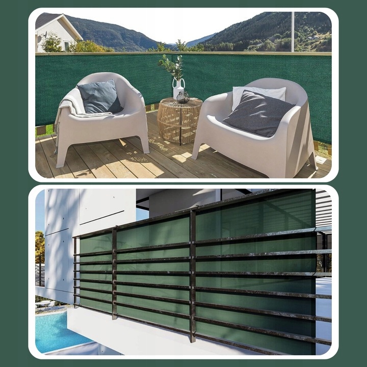 SIATKA CIENIUJĄCA 1,5x10m MASKUJĄCA 62% OSŁONA MATA NA OGRODZENIE PŁOT +UV