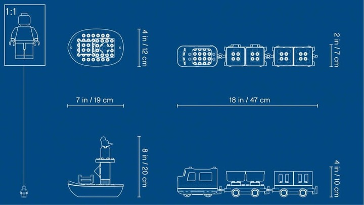 LEGO Duplo 10875 Pociąg towarowy