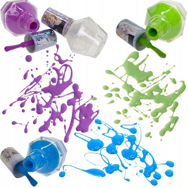 KRAINA LODU DUŻY ZESTAW 12 LAKIERÓW DO MALOWANIA PAZNOKCI NA PREZENT+GRATIS