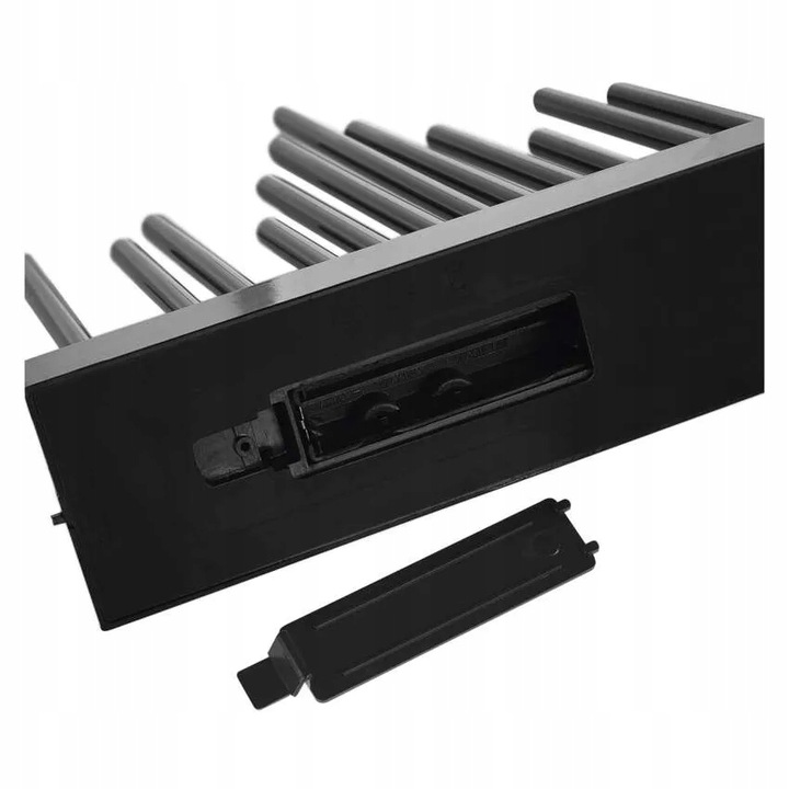 Świecznik świateczny czarny 20 LED 27 cm 3x AA ciepła biel IP20 timer EMOS