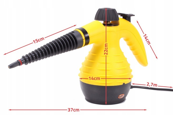 PAROWNICA na PLUSKWY Myjka Parowa Czyścik Ciśnieniowy 1050W 115 stopni