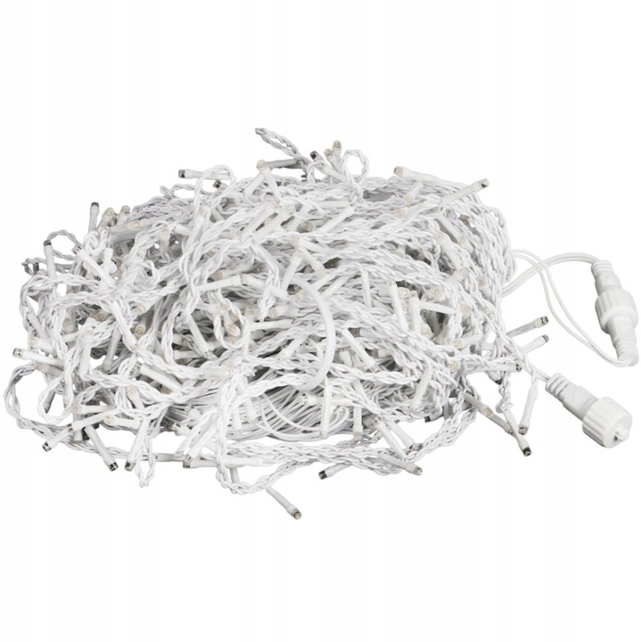 SOPLE 500 LED KURTYNA LAMPKI ZEWNĘTRZNE NIEBIESKIE + FLASH ZIMNY BIAŁY 15M