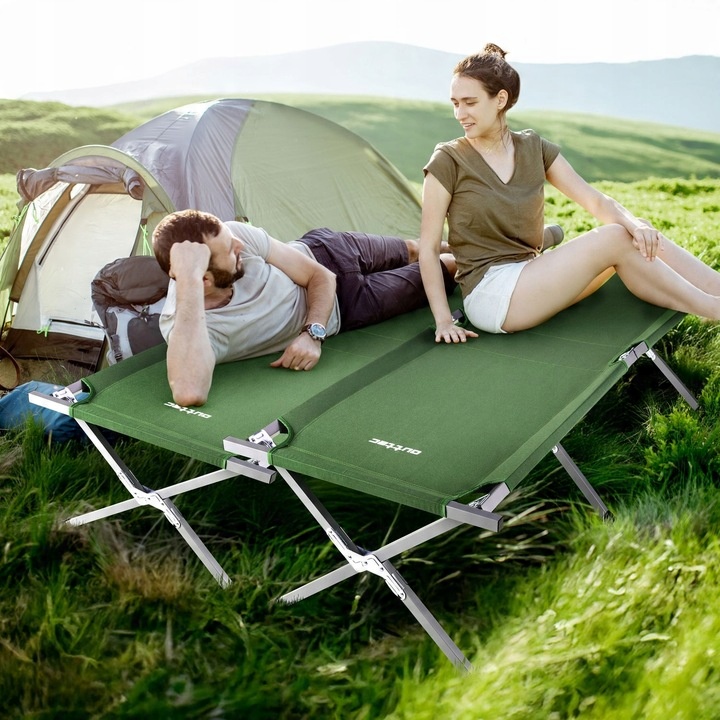 ŁÓŻKO POLOWE TURYSTYCZNE SKŁADANE KANADYJKA LEŻAK PRZENOŚNY OUTTEC