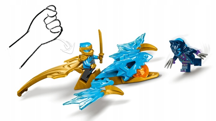 LEGO NINJAGO 71802 Atak powstającego smoka Nyi