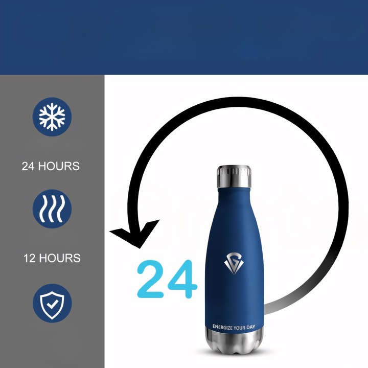 Butelka Termiczna Termos Bidon Kubek na Kawę Herbatę Stal Nierdzewna 500ml