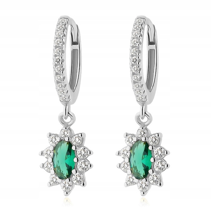 KOLCZYKI SREBRNE PRÓBA 925 WISZĄCE Retro SREBRO KOŁA Angielskie Zapiecie