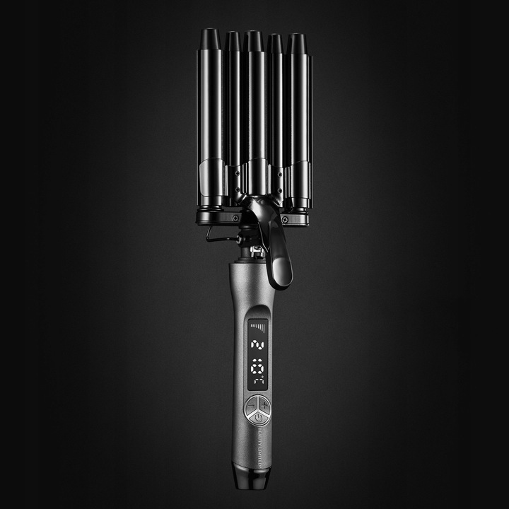 Falownica do włosów CERAMICZNA 5 WAŁKÓW BŁYSKAWICZNE NAGRZEWANIE LCD 120W