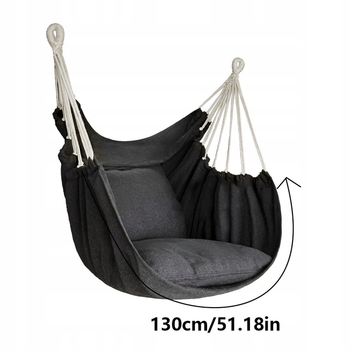 NOWOCZESNY HAMAK FOTEL OGRODOWY WISZĄCY KRZESŁO HUŚTAWKA