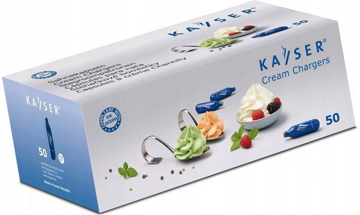 Naboje do syfonu do bitej śmietany N2O 50 sztuk