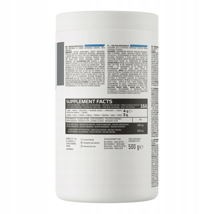 OstroVit Creatine Monohydrate 500 g KREATYNA