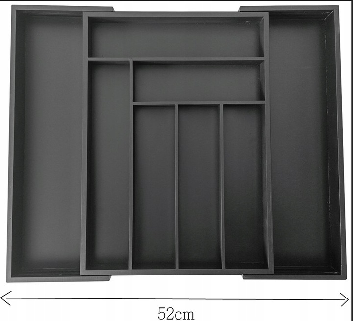 DUŻY Wkład SZUFLADY BAMBUSOWY organizer Sztućce BL