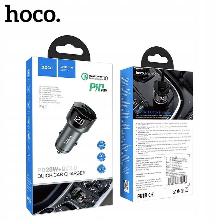 Szybka ładowarka Typ Typu C USB-C PD 20W LED do iPhone 12 13 14 15 Pro Max