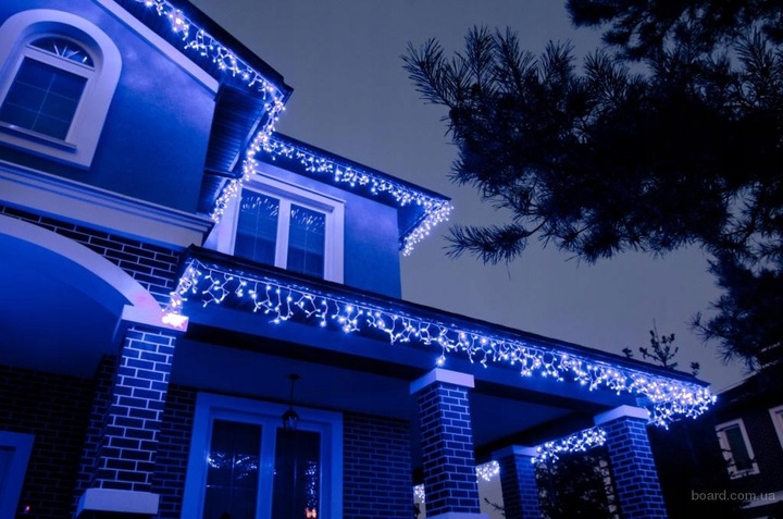 SOPLE FLASH 500 LED ZEWNĘTRZNE CHOINKOWE lampki NIEBIESKIE z Flashem