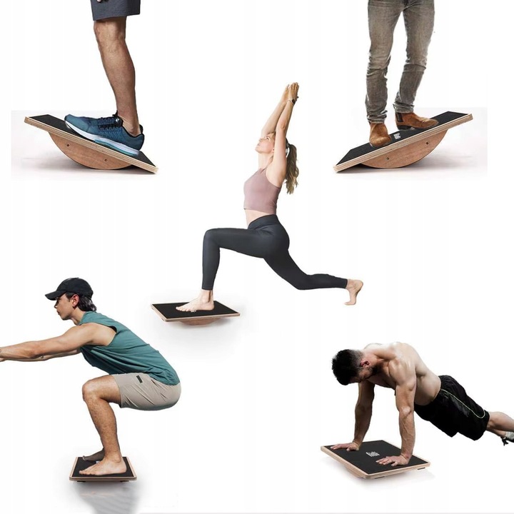 DESKA DO BALANSOWANIA BALANCE BOARD Platforma do Ćwiczeń TRENING RÓWNOWAGI