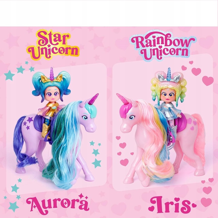 Kookyloos Tęczowy Jednorożec Różowy Konik Lalka Laleczka Iris