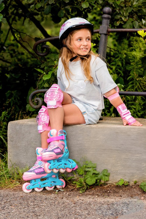 Rolki Wrotki Regulowane 3w1 RAVEN Etta 27-30 Kółka LED