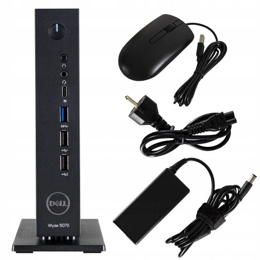 Thin Client Dell Wyse 5070 Celeron 8GB 256SSD SSD+Podstawka+Myszka
