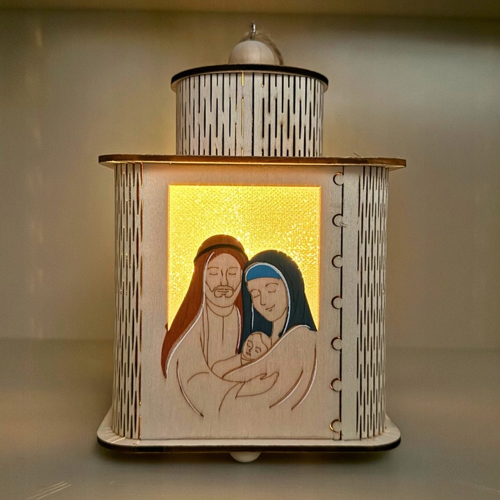 Lampion na roraty, lampion adwentowy dla dzieci Lampion świąteczny z LED