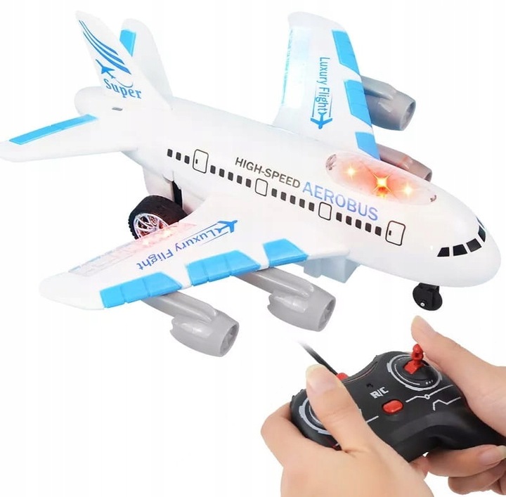 SAMOLOT PASAŻERSKI ZDALNIE STEROWANY RC + PILOT