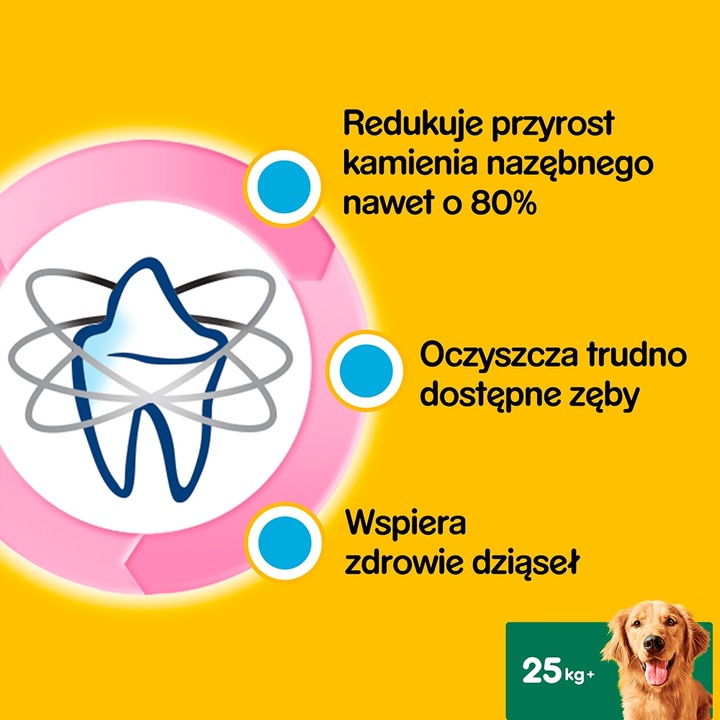 Pedigree Dentastix Przysmak Dentystyczny Dla Psów Dużych Ras 2 + 1 GRATIS