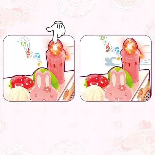 Tort do krojenia urodzinowy kuchnia światła rzepy dźwięki masterchef