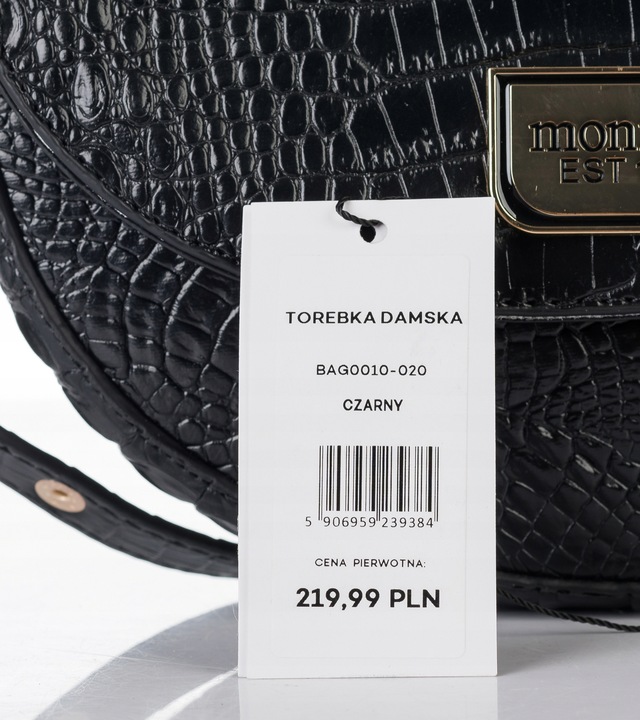 TOREBKA DAMSKA LISTONOSZKA MONNARI WIZYTOWA CROCO ELEGANCKA