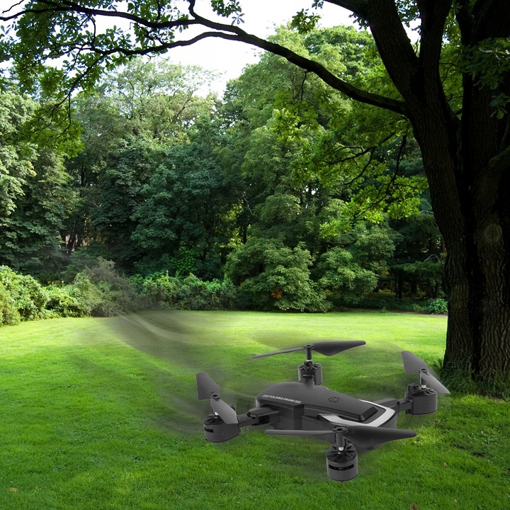 DRON Z KAMERĄ DLA DZIECI QUADROCOPTER HD WIDEO 0,3MP AKUMULATOR 3,7 WALIZKA