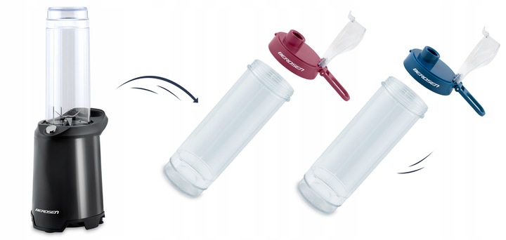 Blender ręczny kielichowy do koktajli 2 butelki smoothie 350W